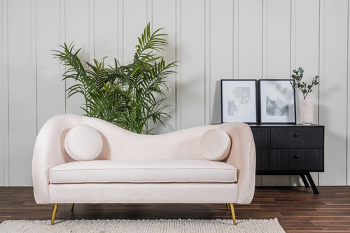 Sofá Salas Modernas Minimalistas Sillones Retro Lounge Color Nieve
