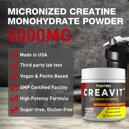 Polvo De Creatina Para Hombres - Creatine Hmb - Creatina Par