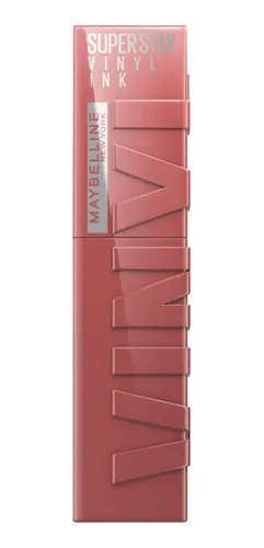 Batom Líquido, Longa Duração, Acabamento Vinil Espelhado E Efeito Gloss, Brilho Instantâneo, Conforto Para Os Lábios, Fórmula Vegana, Cor Cheeky, Superstay Vinyl Ink Maybelline Ny 4,2ml