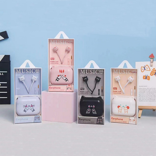 Audifonos Auricular Kawaii Gato Cute Cat 