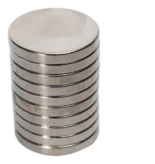 MTS Magnete Lote de 10 imanes de neodimio 20 x 4 mm, orificio de 4,5 mm, N45, 8 kg 
