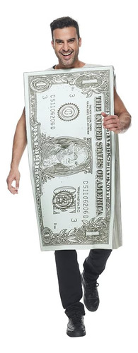 Eraspooky Disfraz De Billete De 1 Dólar Para Adulto Disfraz