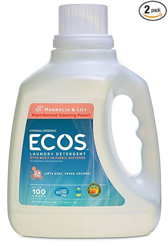 Tierra Friendly Products 2x Ultra Ecos Líquido Detergente De