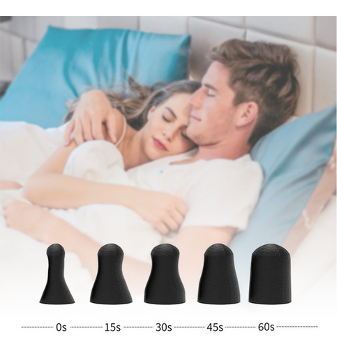 Tampão Auditivo Auricular Dormir Protetor De Ouvido Abafador Preto