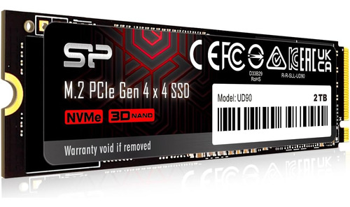 Silicon Power 2tb Ud90 Nvme 4.0 Gen4 Pcie M.2 Ssd R/w Has...