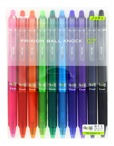 Lápiz De Tinta Retráctil De Gel Pilot Frixion Ball Knock