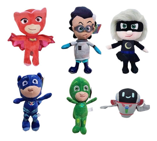 6pcs Pj Masks Peluche Muñeca Juguete Niños Cumpleaño Regalo