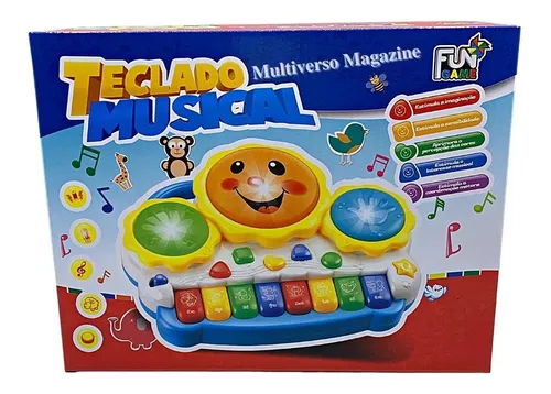 Pianinho Musical De Musicalização Infantil Teclado Brinquedo
