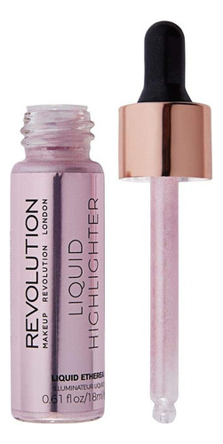 Iluminador Liquido Metalico Makeup Revolution Highlighter Tono Del Maquillaje Ethereal