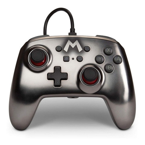 Imagen 1 de 4 de Control joystick ACCO Brands PowerA Enhanced Wired Controller for Nintendo Switch mario silver