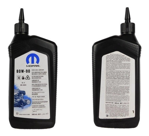Imagen 3 de 5 de Aceite Diferencial Original Mopar 80w90 Gl-5 946ml