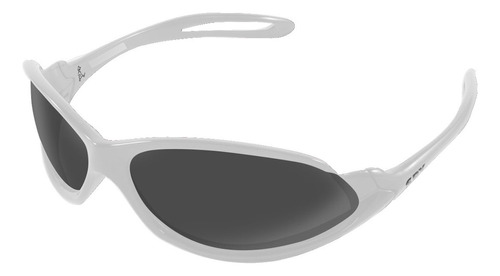 Óculos De Sol Spy 39 - Open Branca Haste Branco Lente Cinza Sem Espelho
