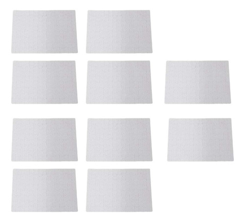 10 Units/lot: A4 Sublimation Blank Rectangular Paper 2024