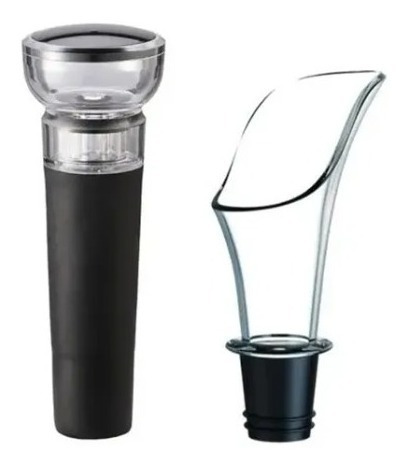 Vertedor De Vino Y Tapon Sellado Al Vacío