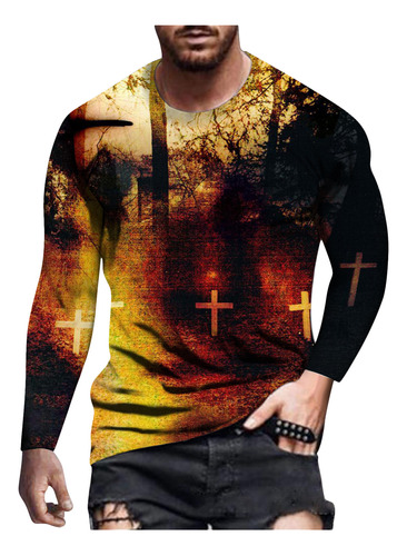 Polera N Para Hombre, Unisex, Para Uso Diario, Estampados