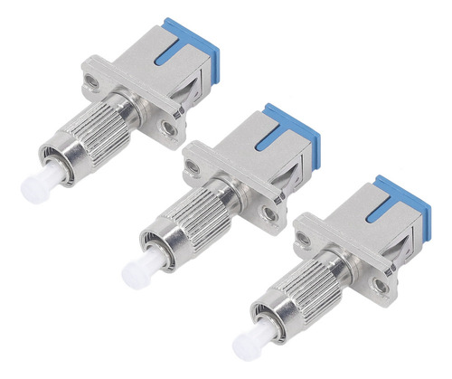 Adaptador Fc A Sc Hembra, 3 Piezas, Conector De Fibra Óptica