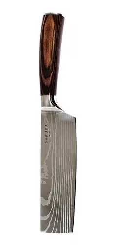 Cuchillo Santoku 3 Claveles 18cm Sakura - Bazar Del Cocinero