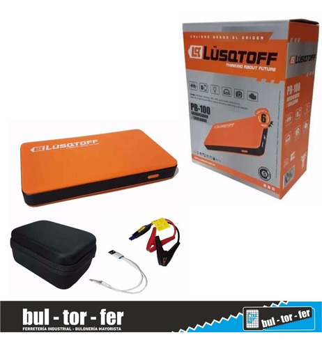 Imagen 4 de 7 de Cargador Batería Arrancador Auto Lusqtoff Pb-100