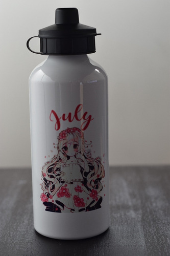 Termos Caramañola Personalizados Blanca-gris 600ml-profesión