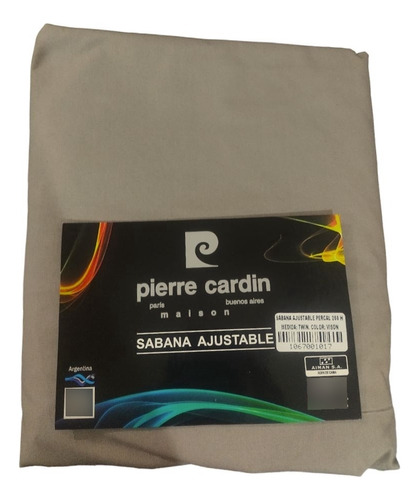 Sabana Ajustable King Size Pierre Cardin 200 Hilos Elasticos