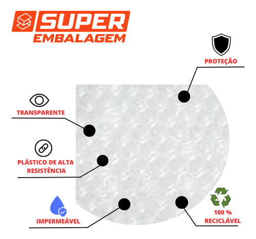 Envelope De Segurança 19x25 Azul + Saco Bolha Separado 10 Un