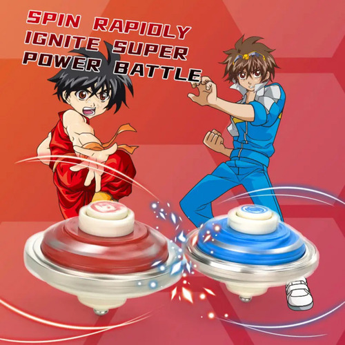 Pack 8 Trompo Batalla Lanzador Niños Diversion Torneo Juego Surtido