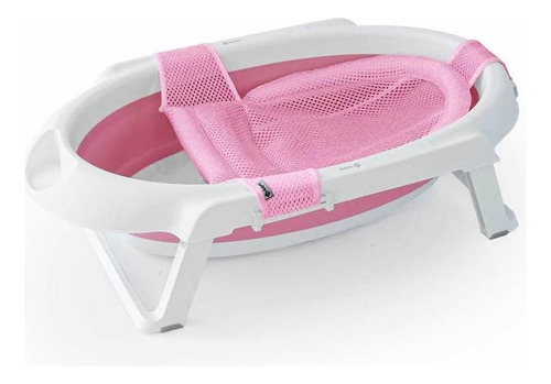 Banheira Portátil De Bebê Com Suporte Smile Pink Safety 1st
