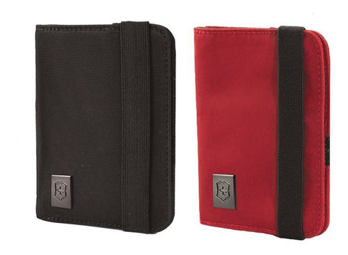 Victorinox Funda Para Pasaporte Rfid Nylon Negro/rojo