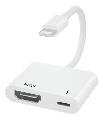 Feinodi Adaptador Hdmi Para iPhone Tv Sin Energia 1080p