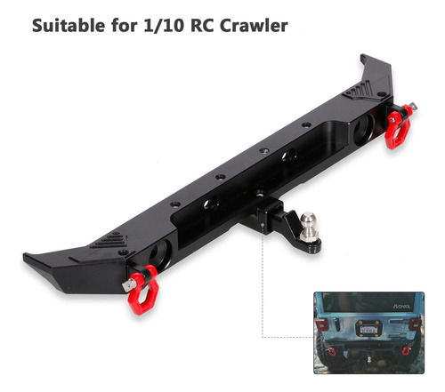 Yn 1/10 Rc Crawler Coche Parachoques Trasero De Metal Con
