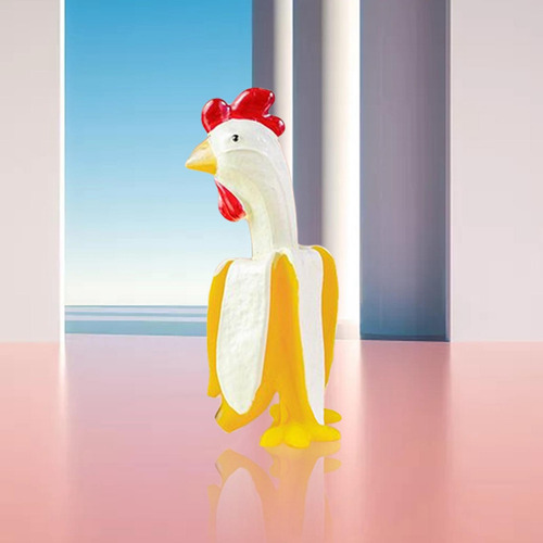 Estatuas Creativas De Plátano Y 3.7x4x7.15cm Amarillo