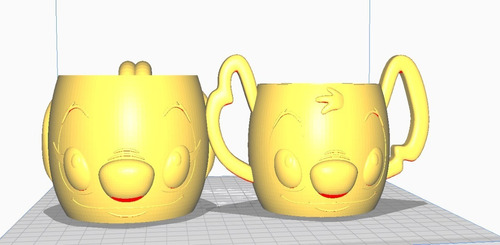 Set Tazas Lilo Y Stitch Archivo Stl Para Impresora 3d