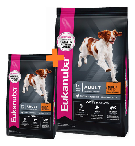 Eukanuba Adulto Mediano X 15+3 Kg Gratis - Drovenort