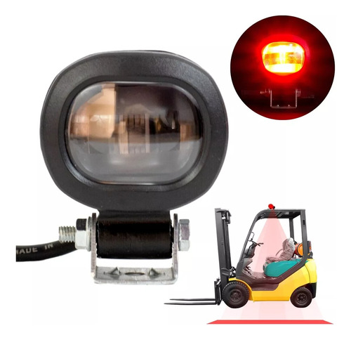 Farol Red Zone Led Vermelha Linear Empilhadeira 10-80v 30w