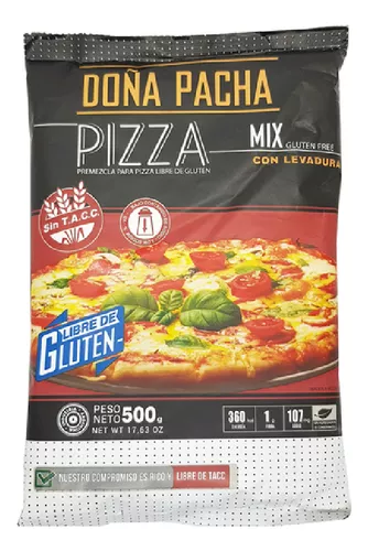 Premezcla para pizzas sin tacc Doña Pacha x 500gr