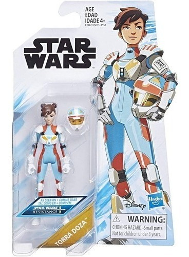 Boneca Star Wars Resistance Piloto Torra Doza 9 cm - Hasbro