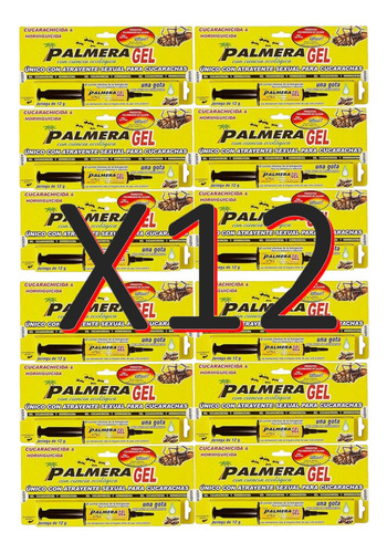 Gel Mata Cucarachas Palmera X12 - g a $1288