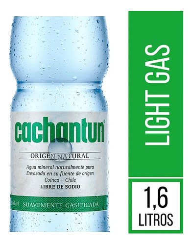 Agua Mineral C Gas Cachantun Ligth Pet N Ret1,6lt(3uni)super