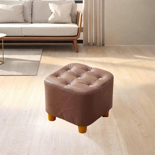 Reposapiés Pequeño, Taburete Otomano, Creativo, Marrón