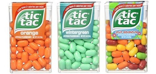 Mentas Paquete Variado De Tic Tac Masticable, 1.02 Onzas