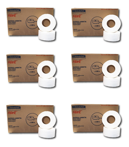 Papel Higiénico Junior Marli 12/200 Mts Kimberly 90509 6 Cj