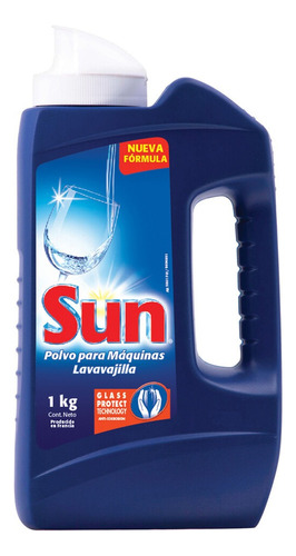 Polvo Para Maquina Lavavajilla Detergente Sun Botella 1kg