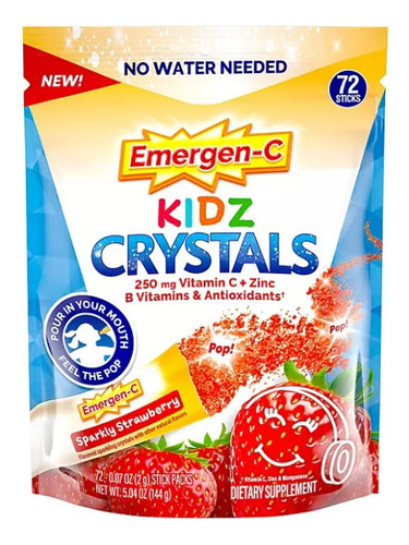 Emergen C Kidz Crystals 250 Mg D - Unidad a $197573