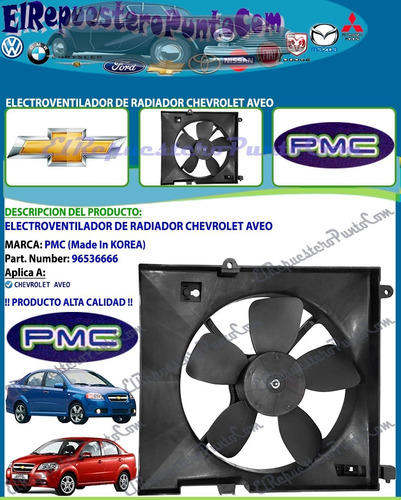 Electroventilador De Radiador Chevrolet Aveo