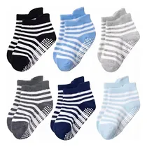 Comprar 6 Pares Calcetines Antiderrapantes Para Niños Calcetas Bebé