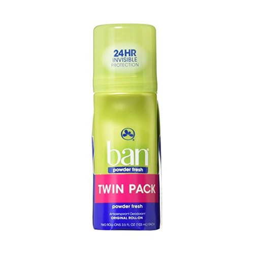 Ban Roll-on Powder Fresh Desodorante Twin Pack (2pc - 3.5 On