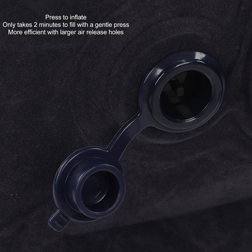 La Almohada De Reposapiés Inflable Azul Oscuro Promueve La S