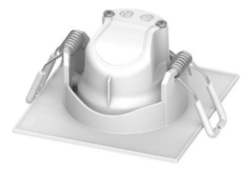 Imagen 2 de 6 de Spot Led Móvil Cuadrado 5w Luz Cálida 100v/240v