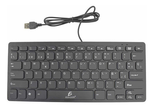 Mini Teclado Usb Alambrico 78 Teclas Español Elegate Tc.03