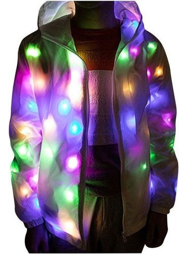 Chaqueta De Luz Led Colorida Navideña For Hombre